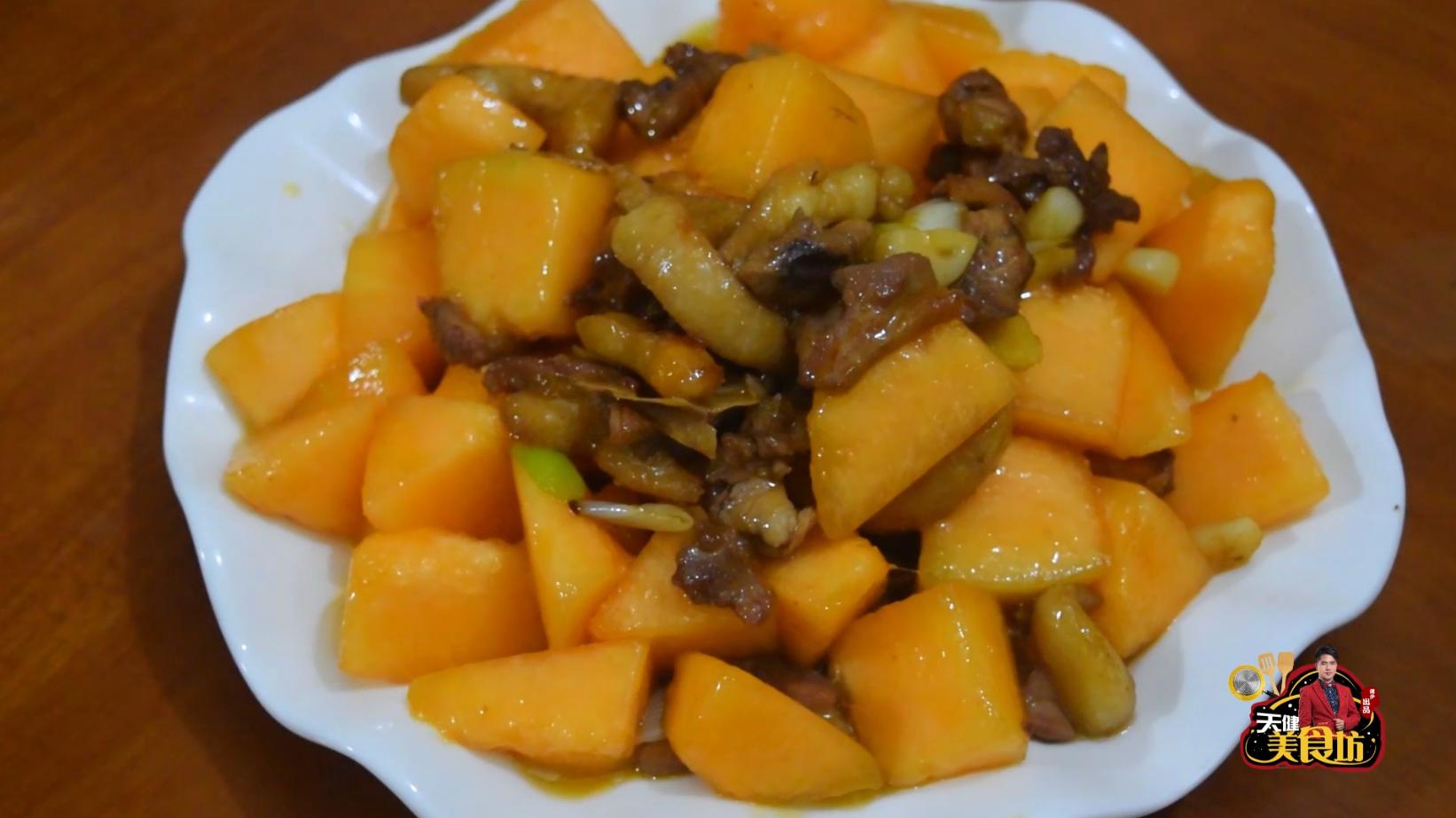 鸭肉炒哈密瓜,哈密瓜煮鸭肉的做法