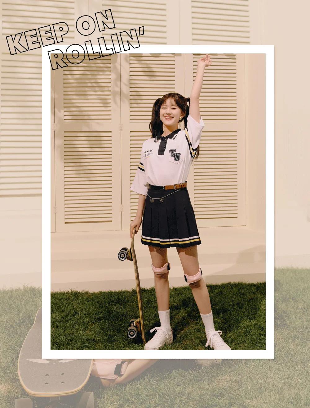 超减龄穿搭法则被杨超越狠狠拿捏,杨超越水手服穿搭