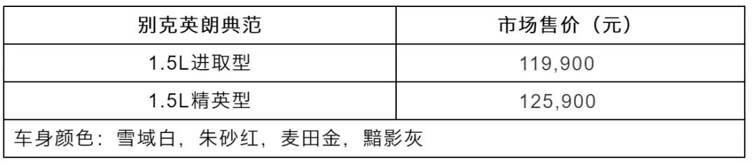 别克英朗2021款典范1.5l裸车价格,别克英朗全新报价及图片