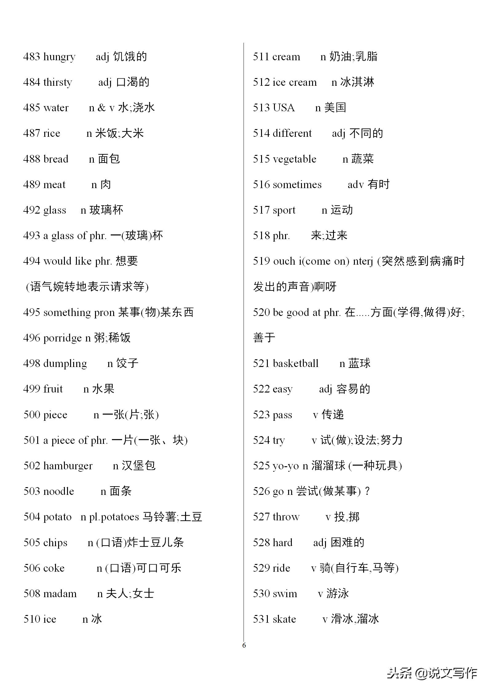 初三英语中考单词必备,中考英语人教版必备单词卡片