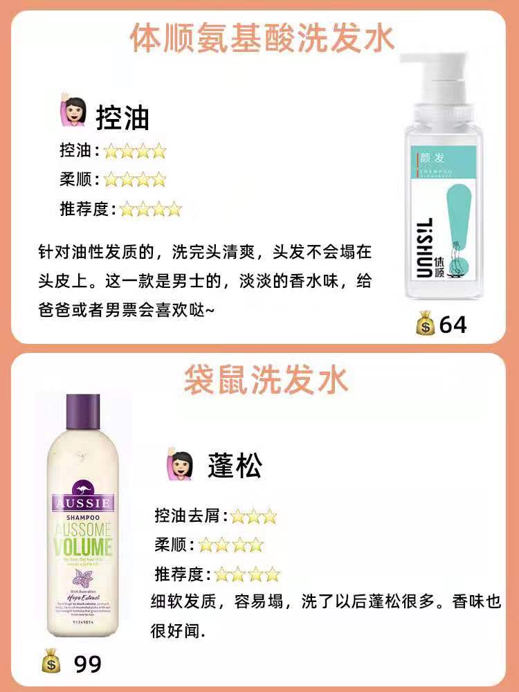 八款洗发水测试,公认最好的三款洗发水