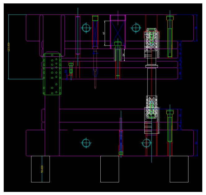 断差简易模具,弹片连续模具
