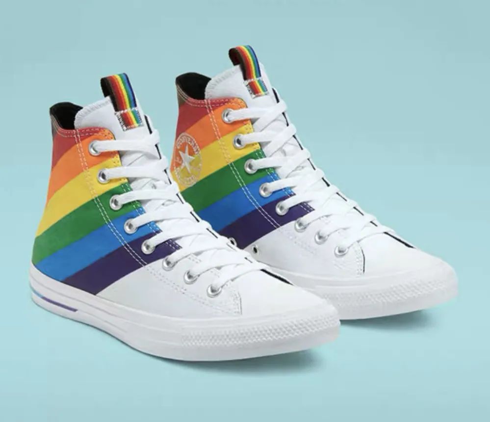 匡威chuck70彩虹,匡威十周年彩虹限定