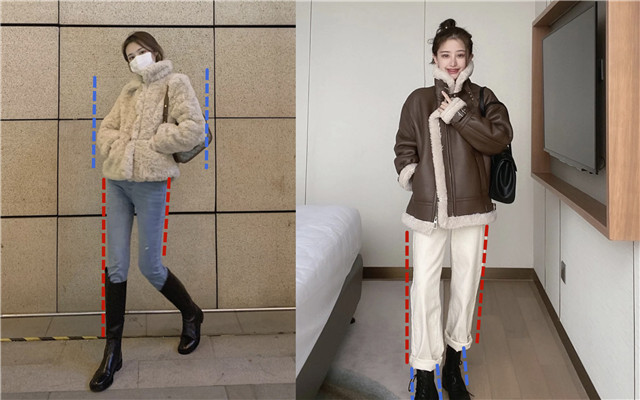 今年流行款羊羔绒羽绒服拼接的,比羽绒服更保暖的羊羔毛外套