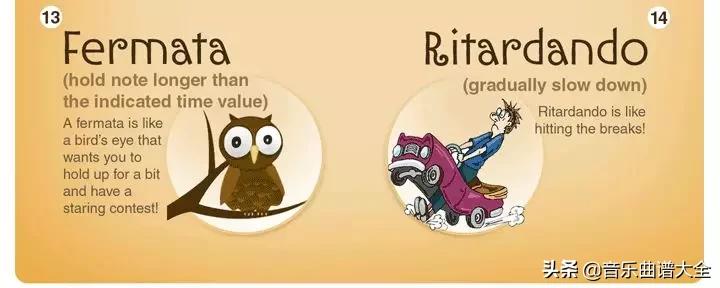 钢琴表情图解大全,钢琴演奏表情术语