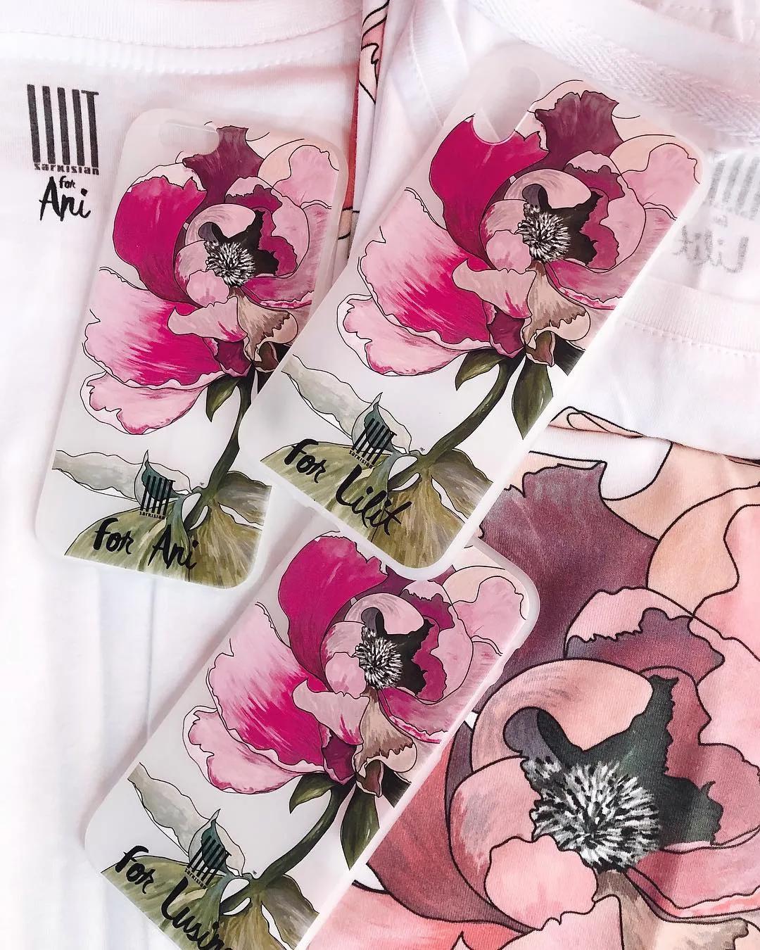 花卉墙绘,墙绘花卉色彩作品