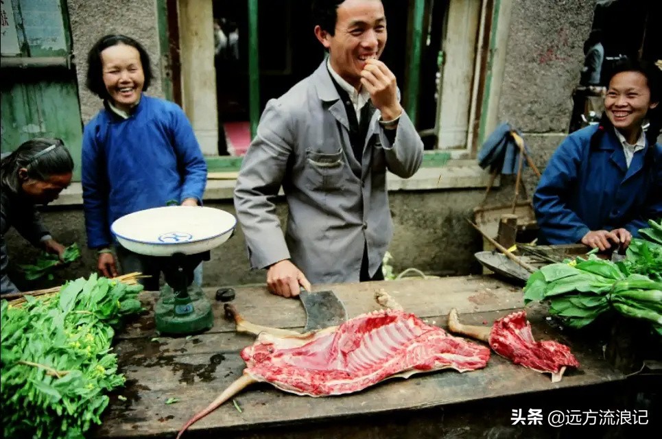 80年代桂林平乐老照片,老照片广西桂林1984年