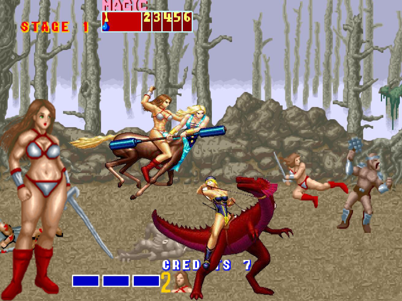 街机游戏里的女主角,街机游戏里的经典人物