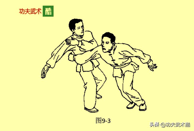 擒腕法（2），用外力压迫和猛力击打，使敌腕关节剧痛而屈服