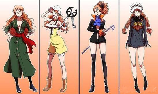 海贼王娜美海盗帽造型,海贼王路飞娜美帽子