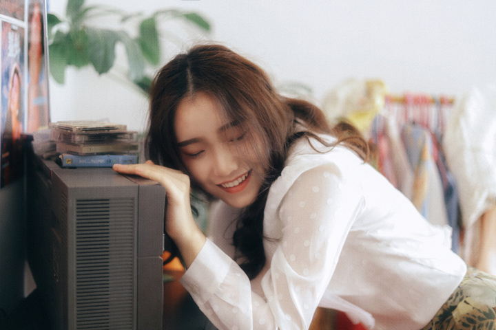 画报复古少女写真,复古胶片风少女写真