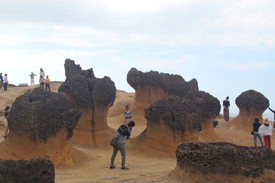台湾野柳地质公园,台湾野柳地质公园属于海蚀地貌