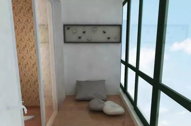 阳台做榻榻米如何解决晾衣服问题,阳台装一半榻榻米装修效果图