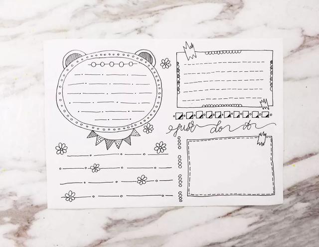 万能的手抄报模板二年级,万能的手抄报模板