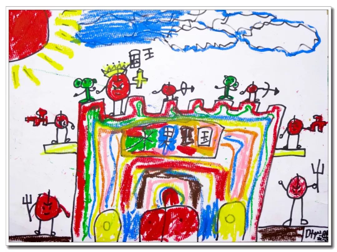 水果王国儿童画,怎么画简单的水果王国