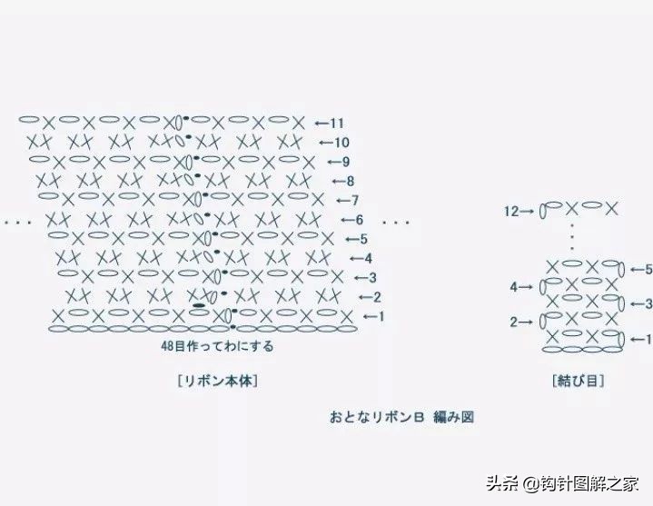 钩针蝴蝶结教程全过程,钩针蝴蝶结图解大全视频