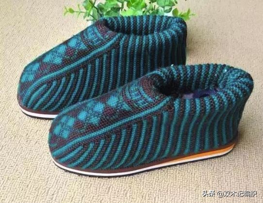 高帮毛线棉鞋编织教程全过程图解,40码高帮毛线棉鞋编织教程全过程