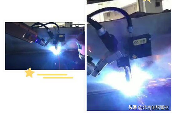 焊接机器人实时焊缝质量检测,创想智控焊缝跟踪系统使用效果