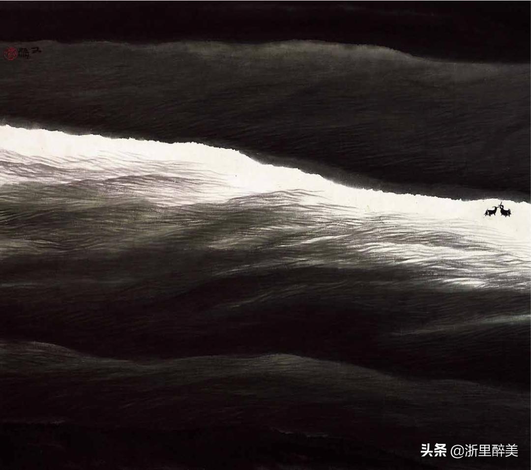 他师从李可染，一生专注画太行山：用一滴墨画出中国极致山水之美