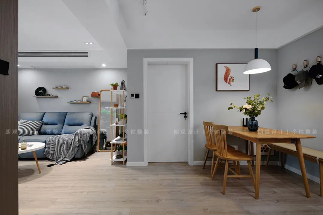 95平北欧风格感受幸福的味道,95平轻奢北欧风格