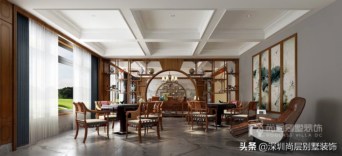 曦城豪宅装修效果图,深圳曦城别墅900万装修