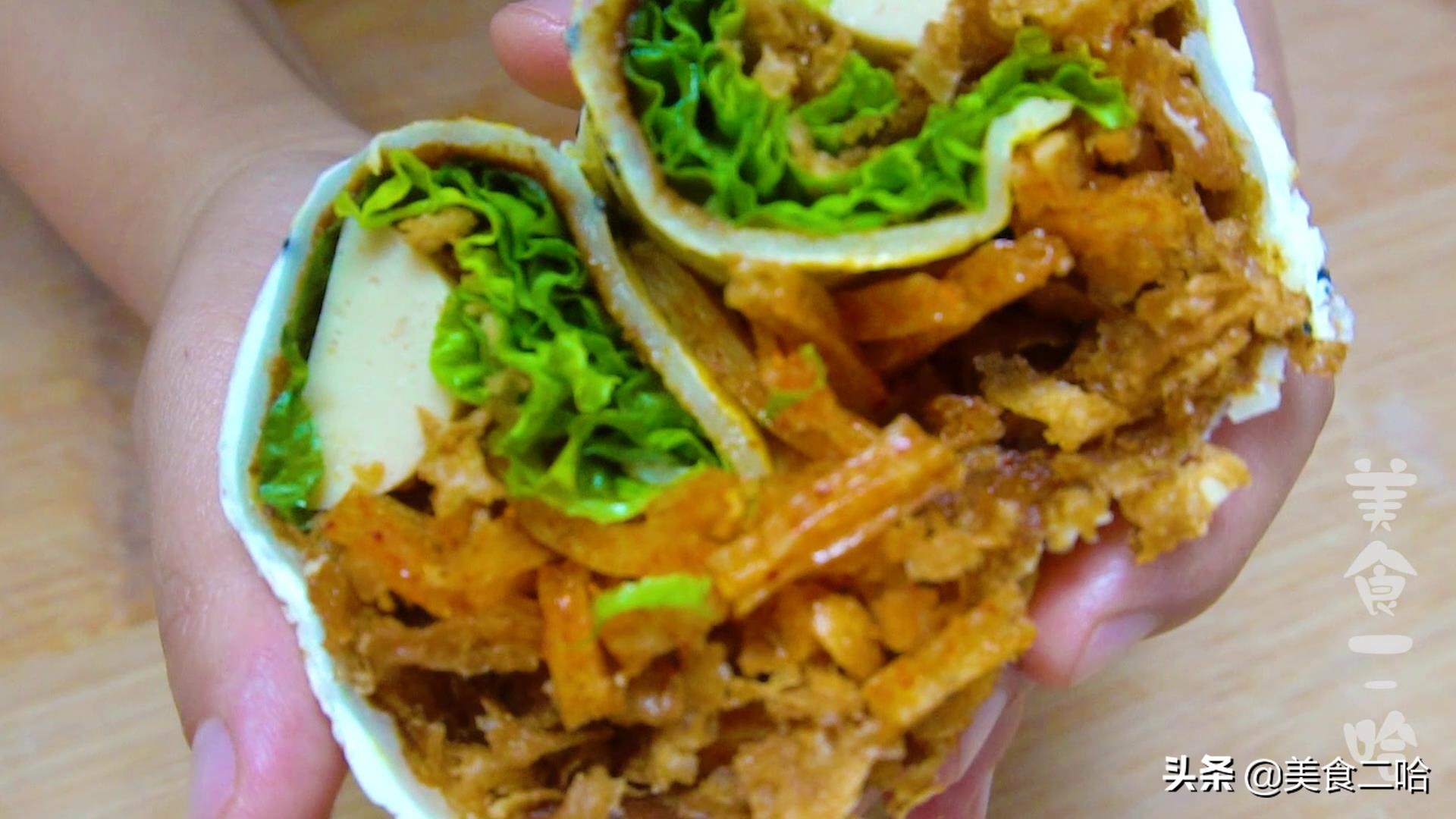 早餐想吃煎饼果子，15分钟就能搞定，酥香脆口，比买的好吃太多了