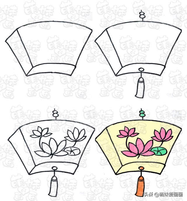 元宵节漂亮简单精致的灯笼怎么画,元宵节花灯画简单又好看