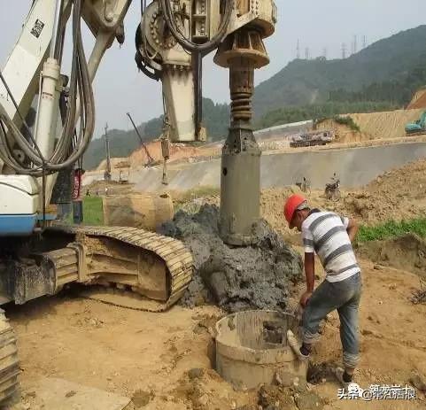 各种基础桩的施工工艺,旋挖桩基础施工工艺