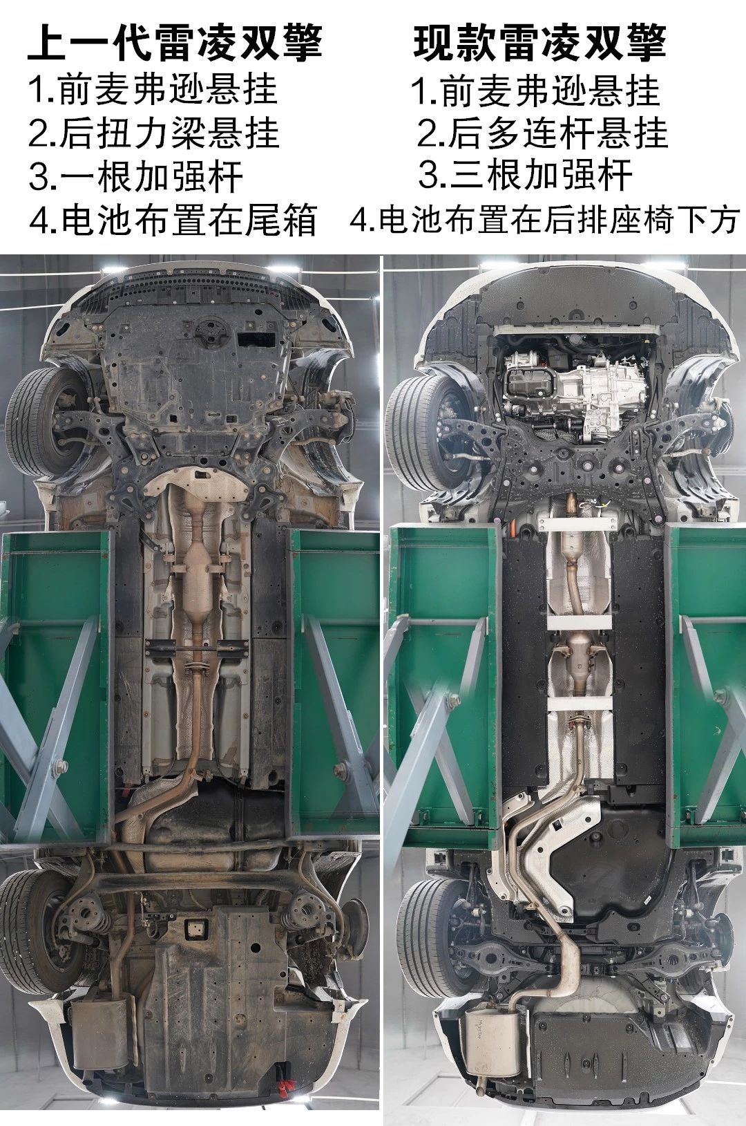 雷凌跟雷凌双擎底盘区别,21款雷凌底盘和24款雷凌底盘区别
