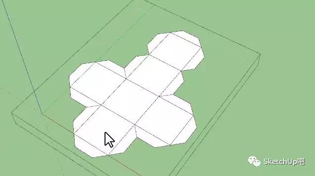 甲方：用SU把这堆盒子拆开，我要看背面