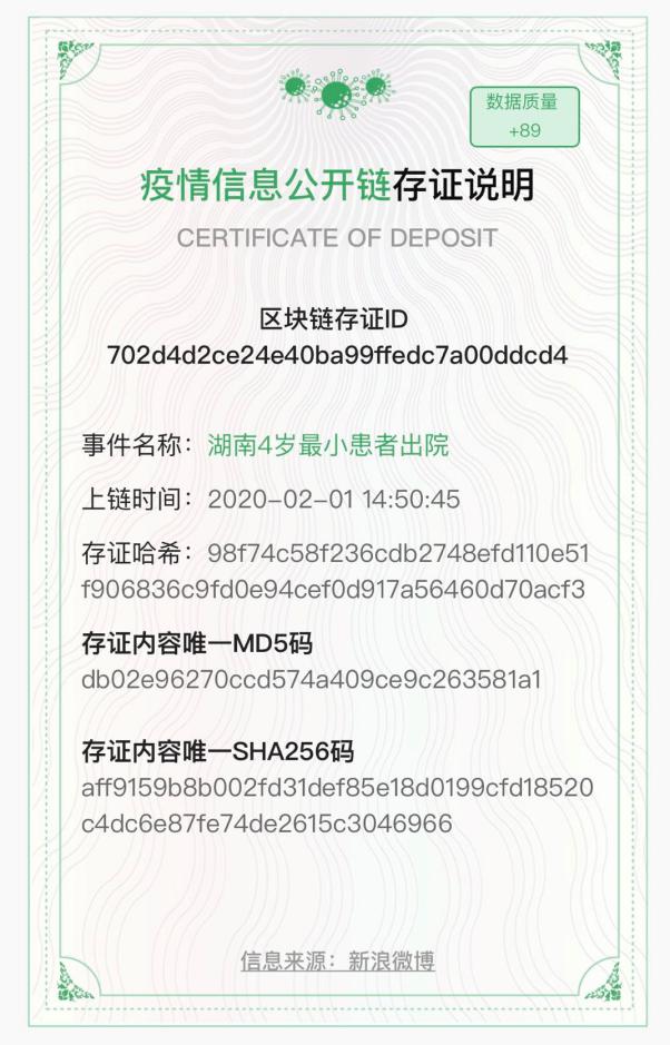 优易数据“疫情统计与应对信息区块链平台”部署到位,驰援战疫