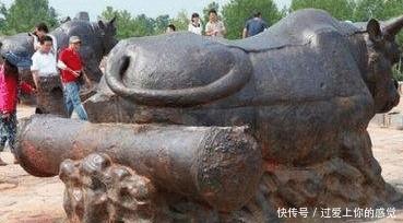 镇守千年的黄河大铁牛,黄河七十吨铁牛