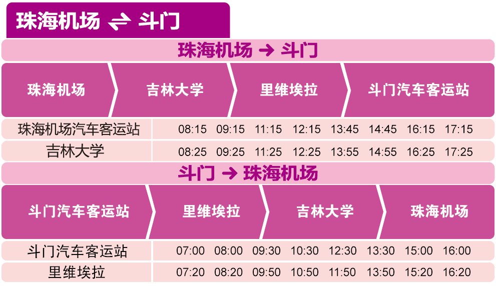 广州机场到珠海汽车时刻表,珠海机场快线车型