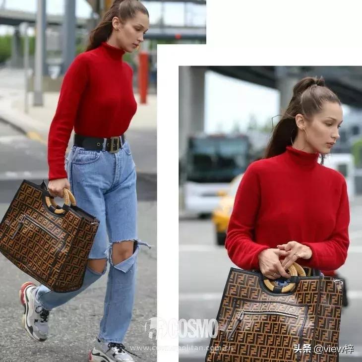 刘雯同款羊毛衫穿搭,初恋风的毛衣