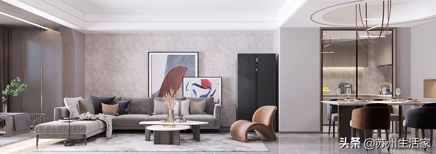 120平现代简约风装修,120平现代简约别墅