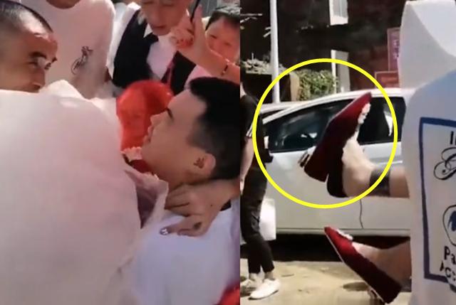 结婚时新娘怀孕要生了新郎不知道,新娘婚礼当天去生娃