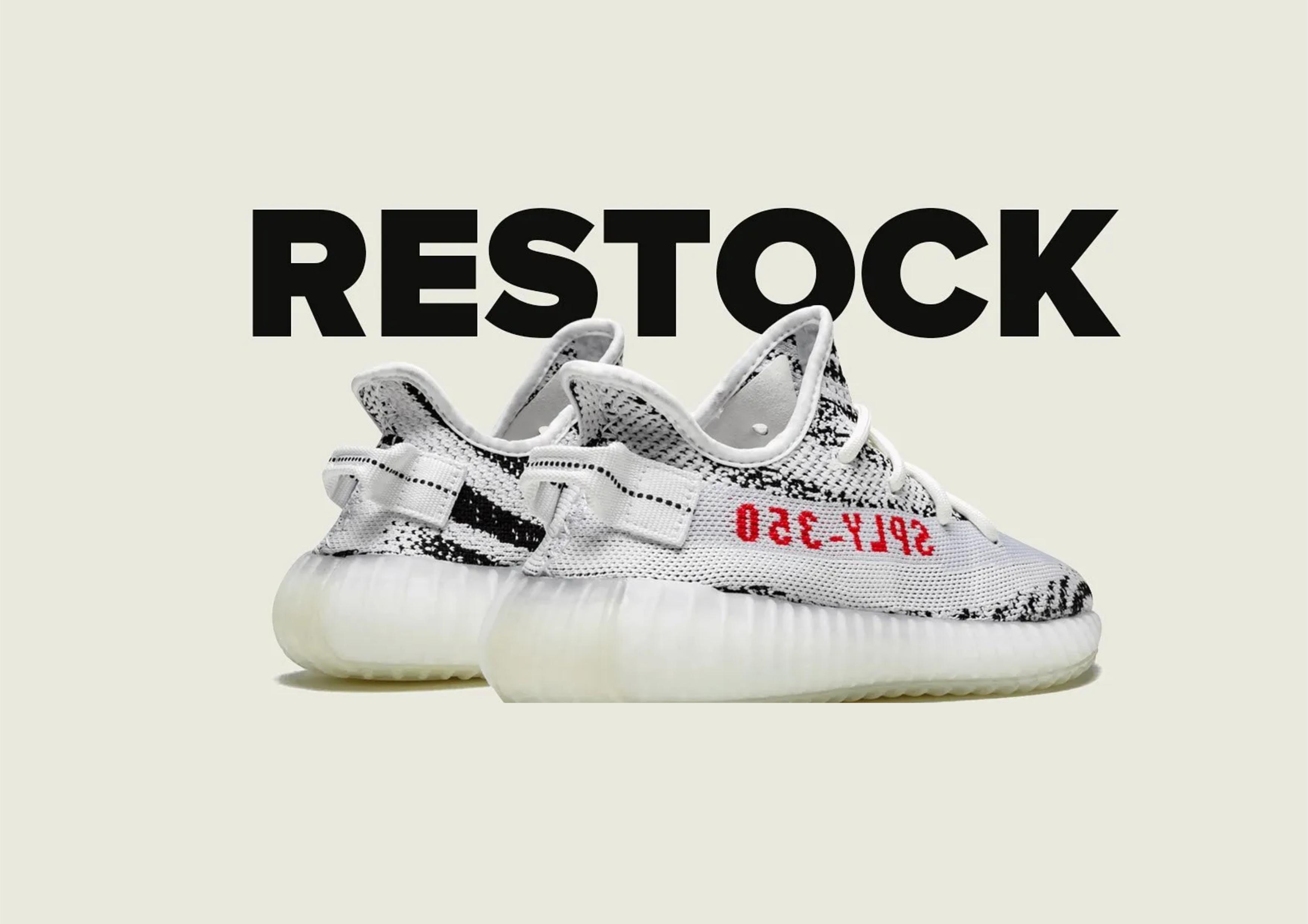 yeezy白斑马第一次发售时间,yeezy白斑马补货链接