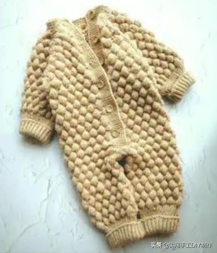 叶子针织宝宝连体衣裤教程 (连体婴儿裤子针织教程)