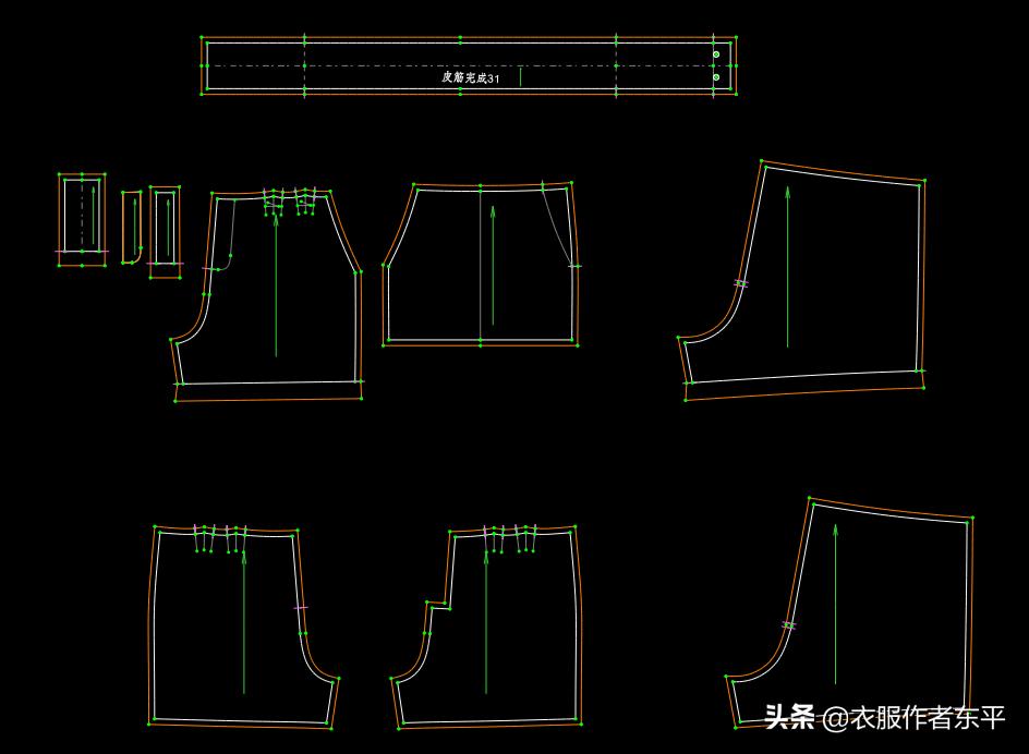 宽松短裤制版视频教程,服装短裤制版教程
