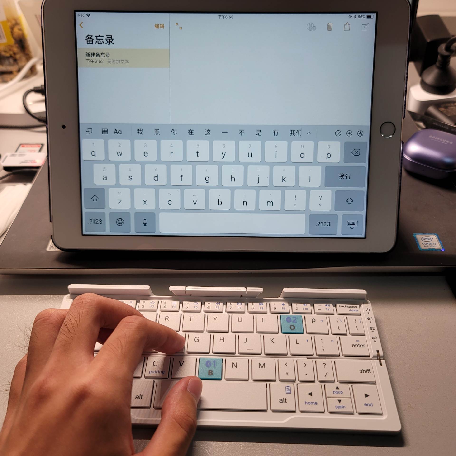 bow航世手机三折叠蓝牙键盘测评,bow航世hb318折叠蓝牙键盘