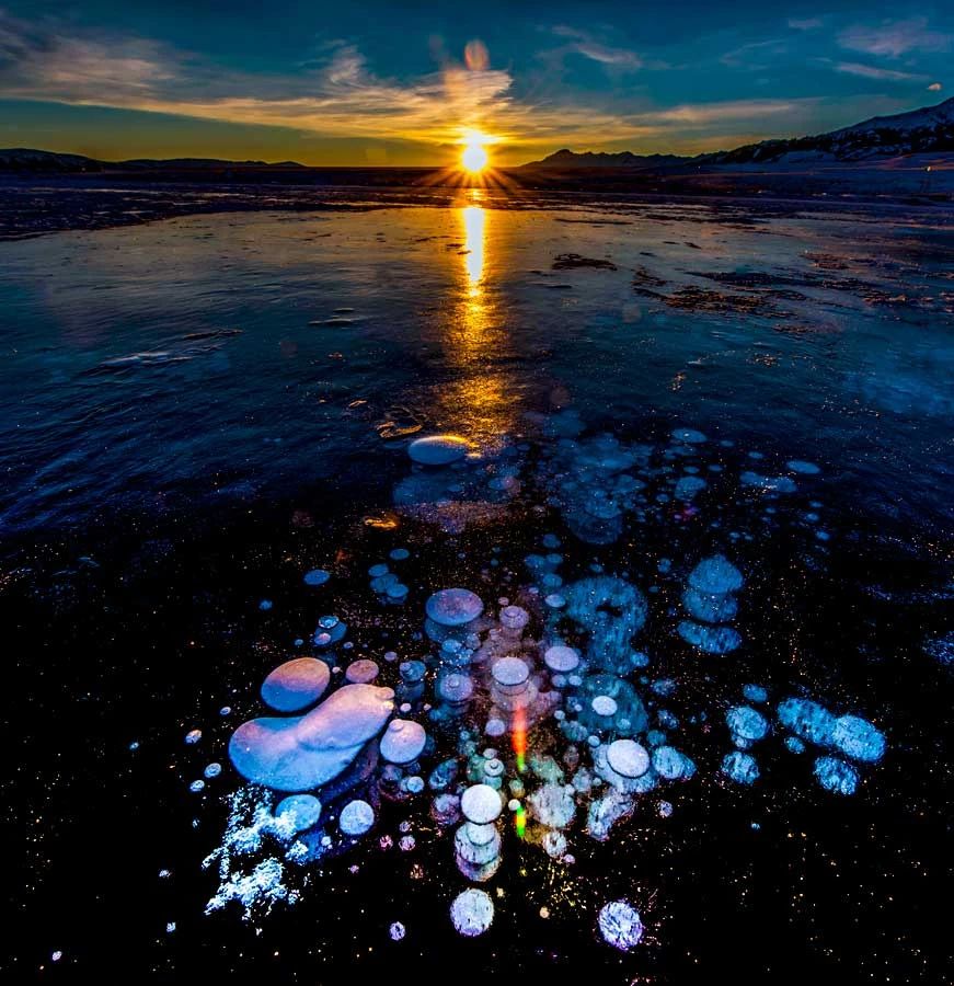 冬季的庭院景观,美丽如画的自然景观让人心旷神怡