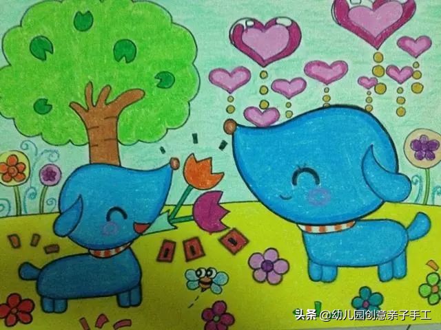 上百张幼儿园创意儿童画,儿童绘画创意3-6岁童年童画