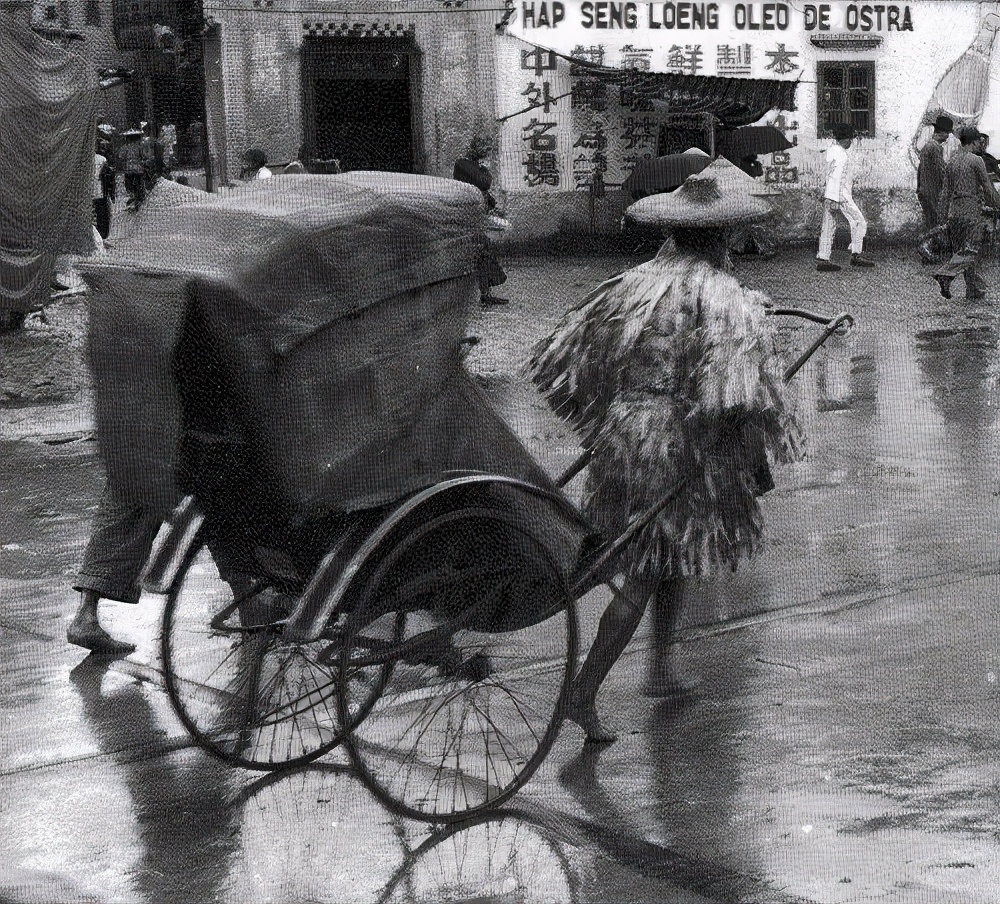 手車單車三輪車與大板車人力公共交通工具零污染