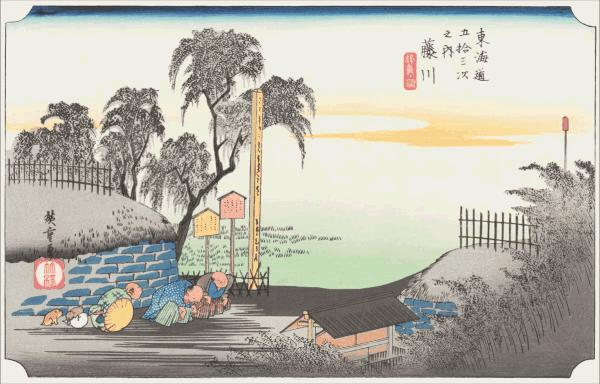 设计稿作品动态展示,浮世绘设计图素材