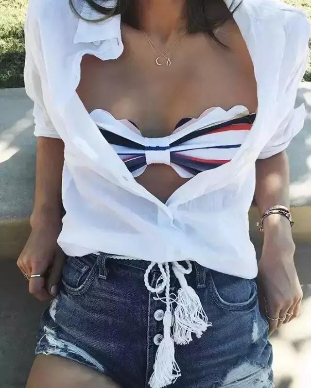 夏天透的衣服里面穿什么内搭,什么样的衣服夏天穿最有质感