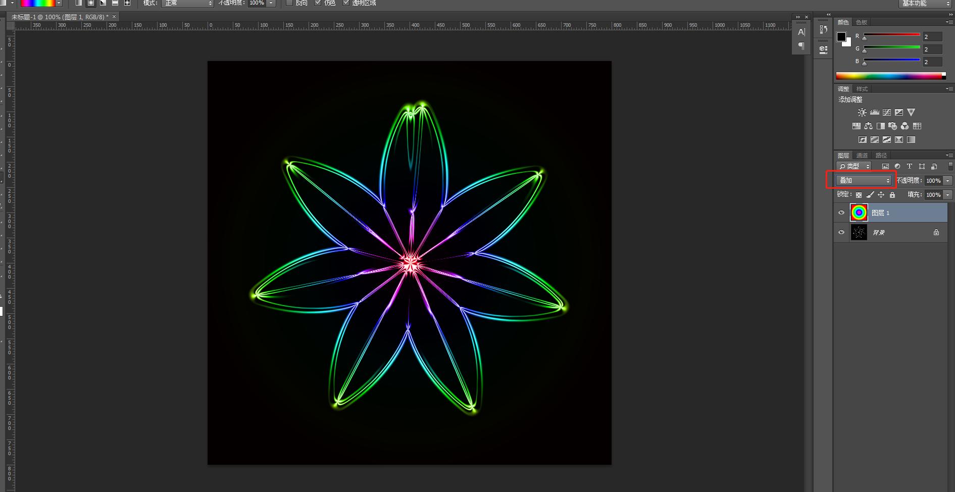 ps制作魔幻图片,ps怎么给花瓣做效果