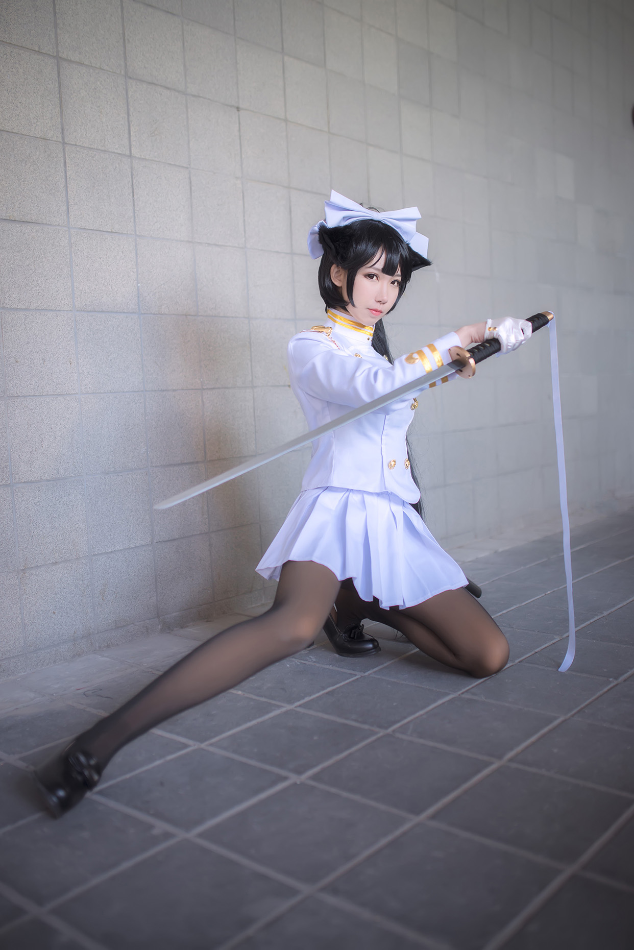 cosplay碧蓝航线独角兽旗袍,碧蓝航线高雄街头采访cosplay