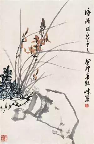 艺术上大胆实践,勇于创新,主张花鸟和山水相结合.