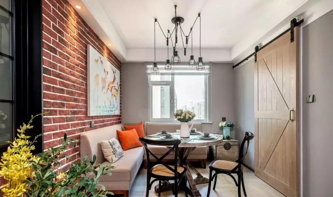 小户型客厅餐厅一体隔断加卡座,小户型餐厅卡座设计尺寸