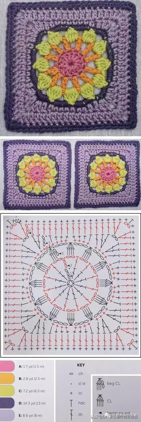 钩拼接毛毯教程,钩拼接毛毯的编织视频